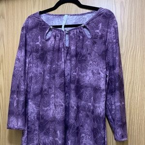 New York Collection Stylish Purple Women’s Top